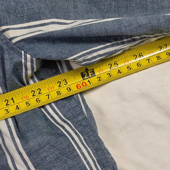 Reyn Spooner Classic Mens Size XL Blue White Striped Button Up Shirt Casual - Picture 7 of 9